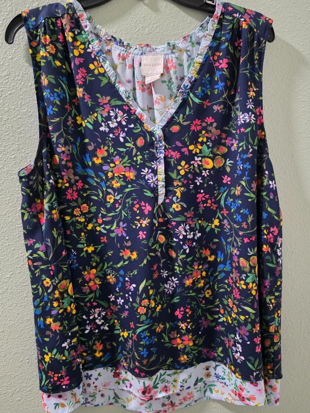 Zac & Rachel Floral Sleeveless Top L/G